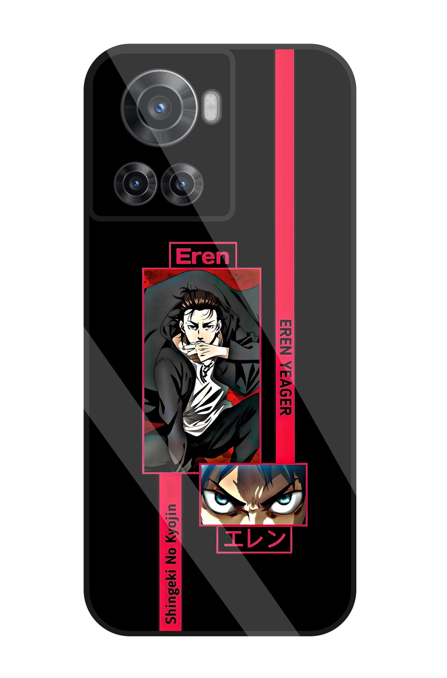 Eren Anime Glass Case For OnePlus 10R