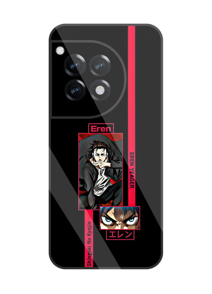 Eren Anime Glass Case For OnePlus 12R