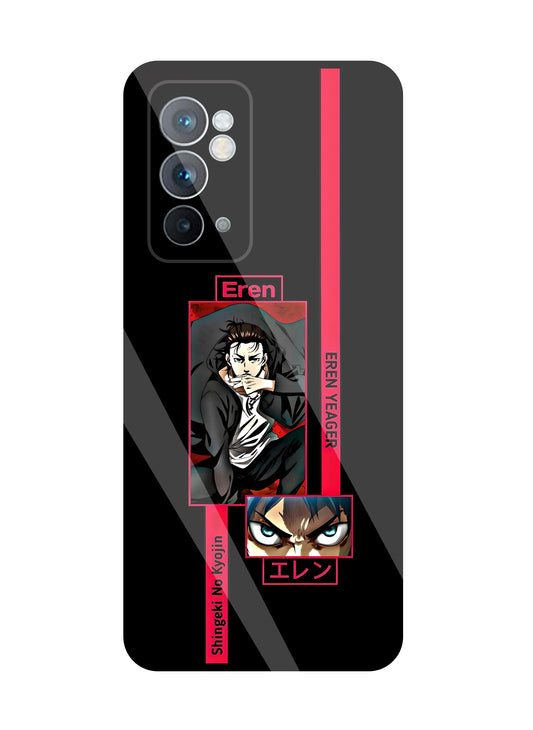 Eren Anime Glass Case For OnePlus 9RT