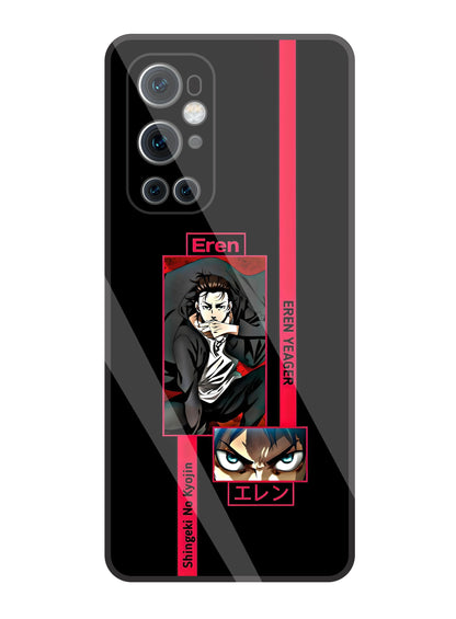 Eren Anime Glass Case For OnePlus 9 Pro