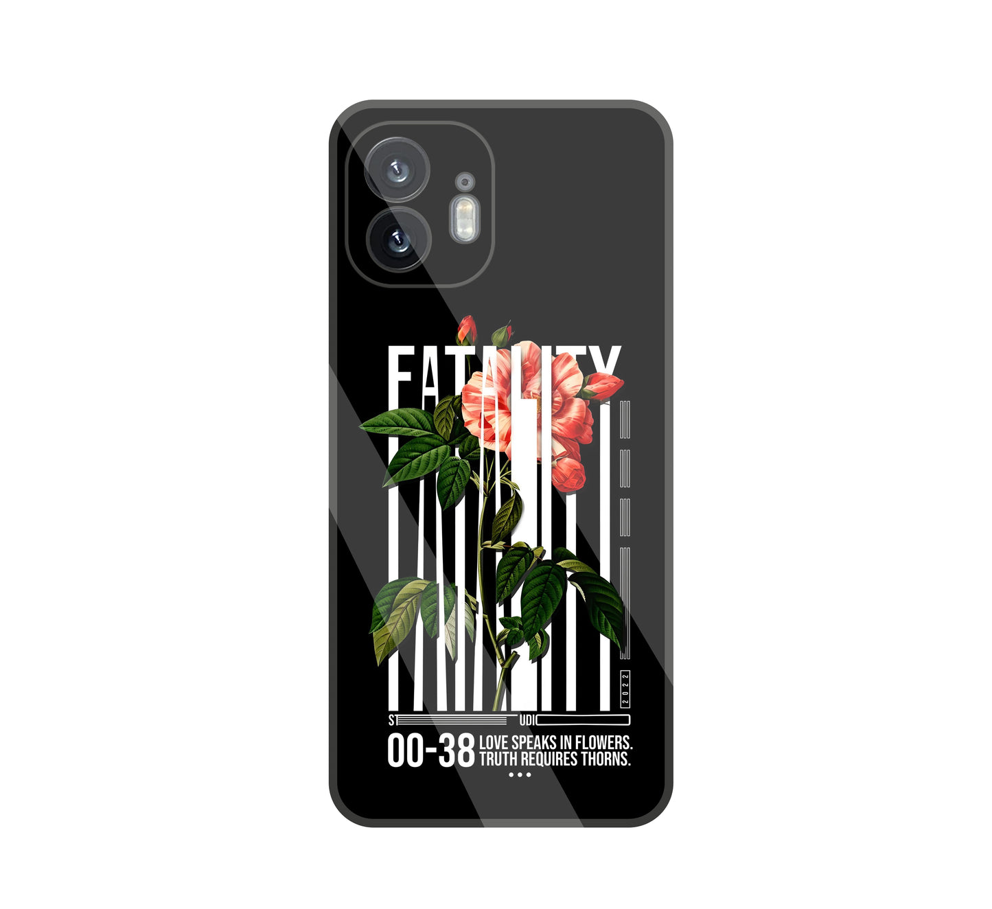 Fatality Flower glass Case For Nothing Phone 2