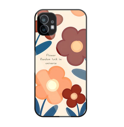Flower Random Luck Glass Case For Nothing Phone 1