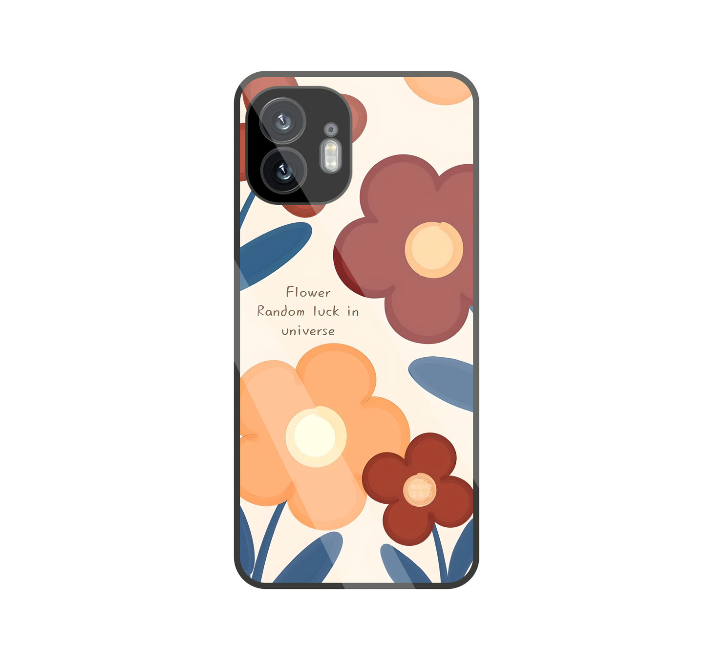 Flower Random Luck glass Case For Nothing Phone 2