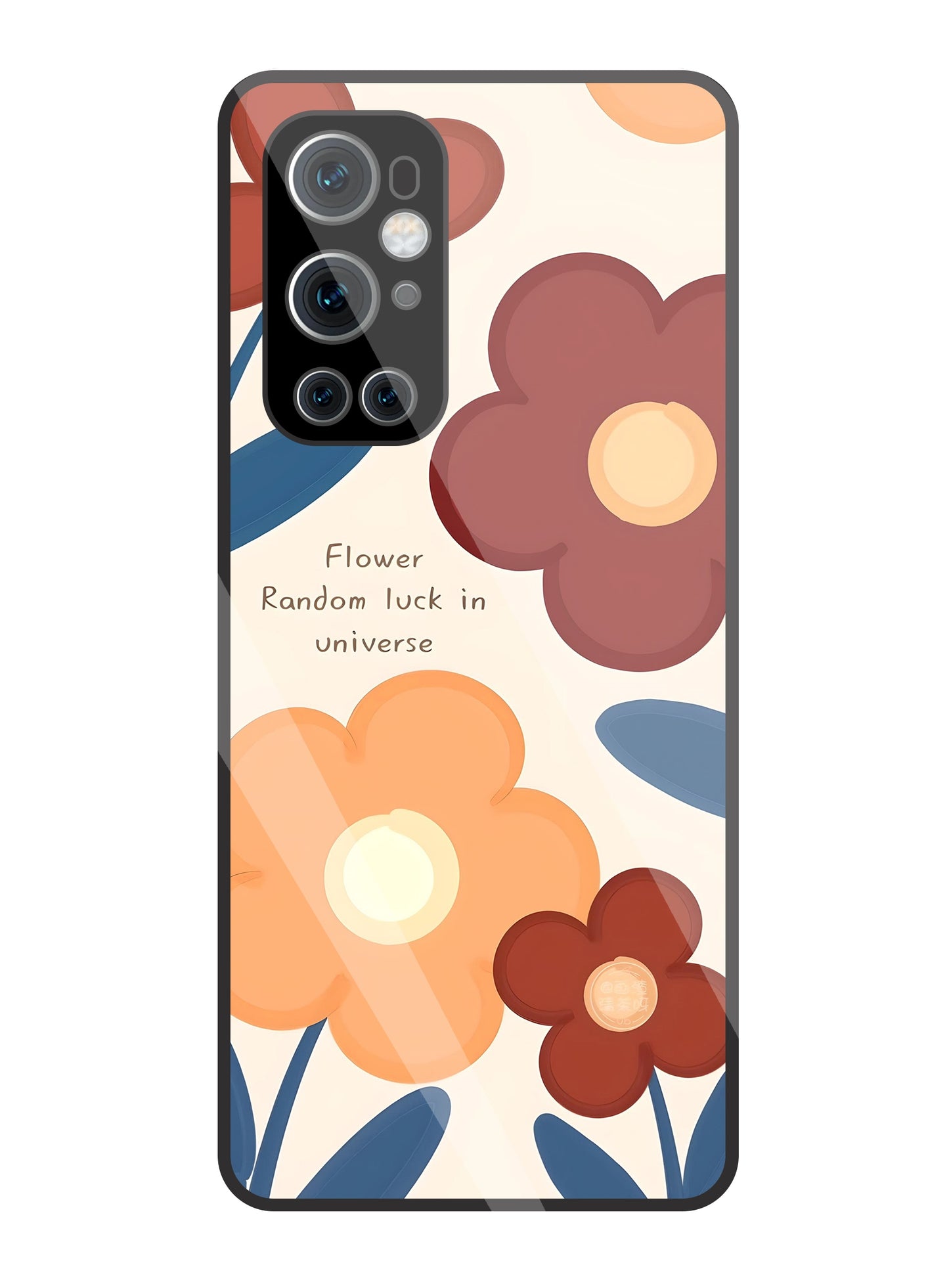 Flower Random Luck Glass Case For OnePlus 9 Pro