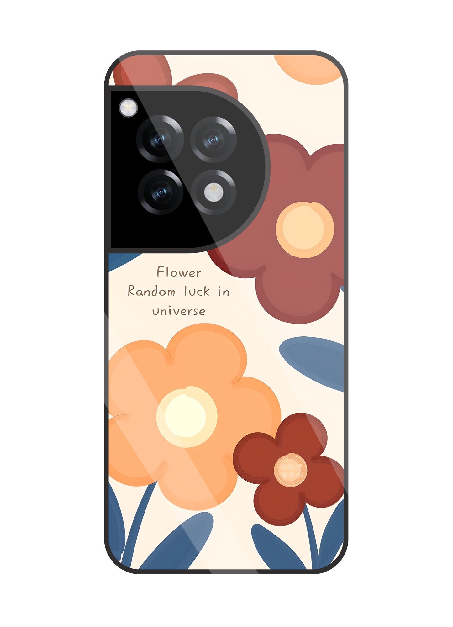 Flower Random Luck Glass Case For OnePlus 12R
