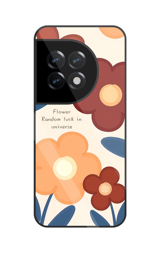 Flower Random Luck Glass Case For OnePlus 11R