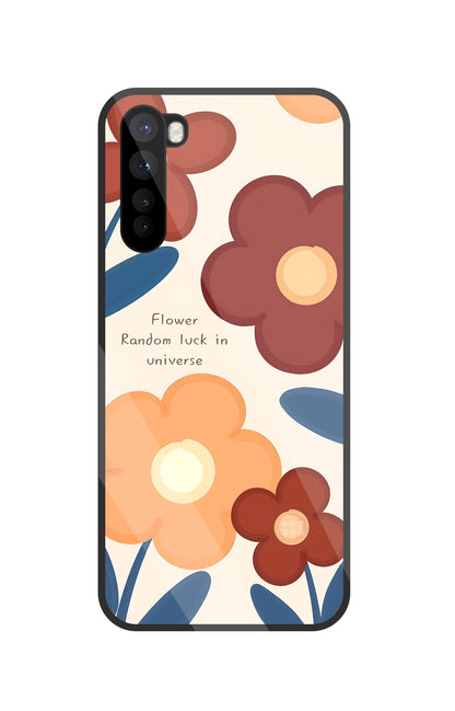 Flower Random Luck Glass Case For OnePlus Nord