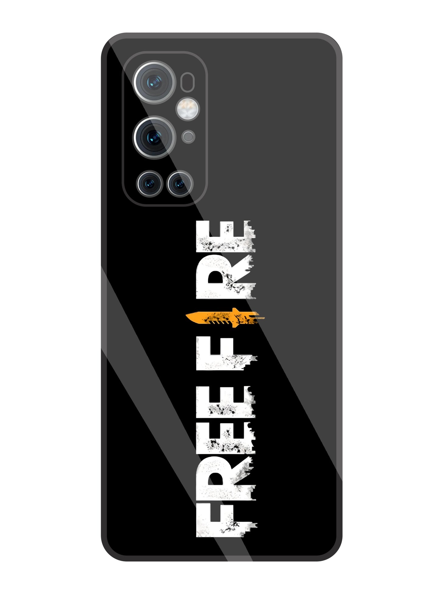 Free Fire Glass Case For OnePlus 9 Pro
