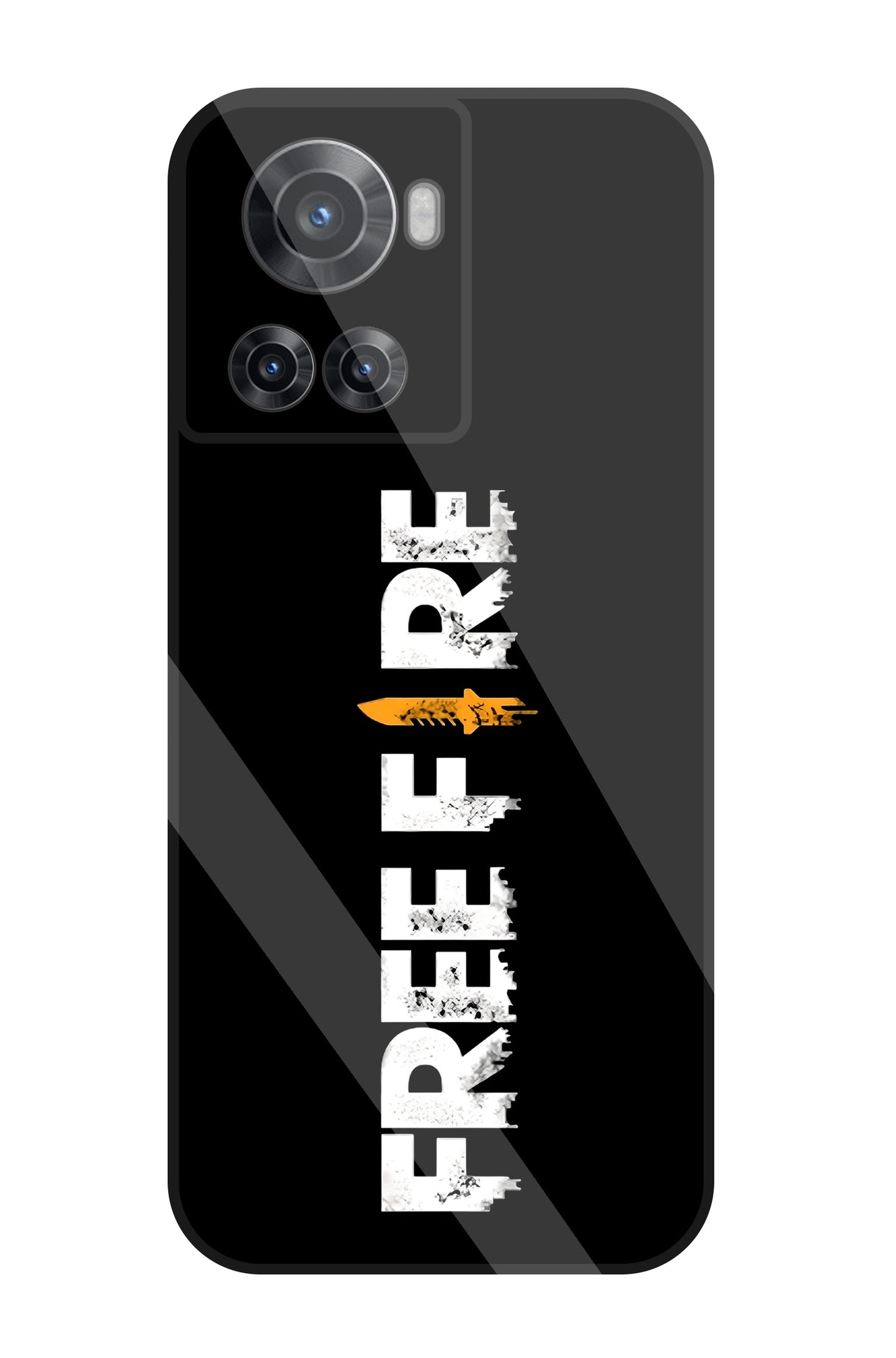 Free Fire Glass Case For OnePlus 10R