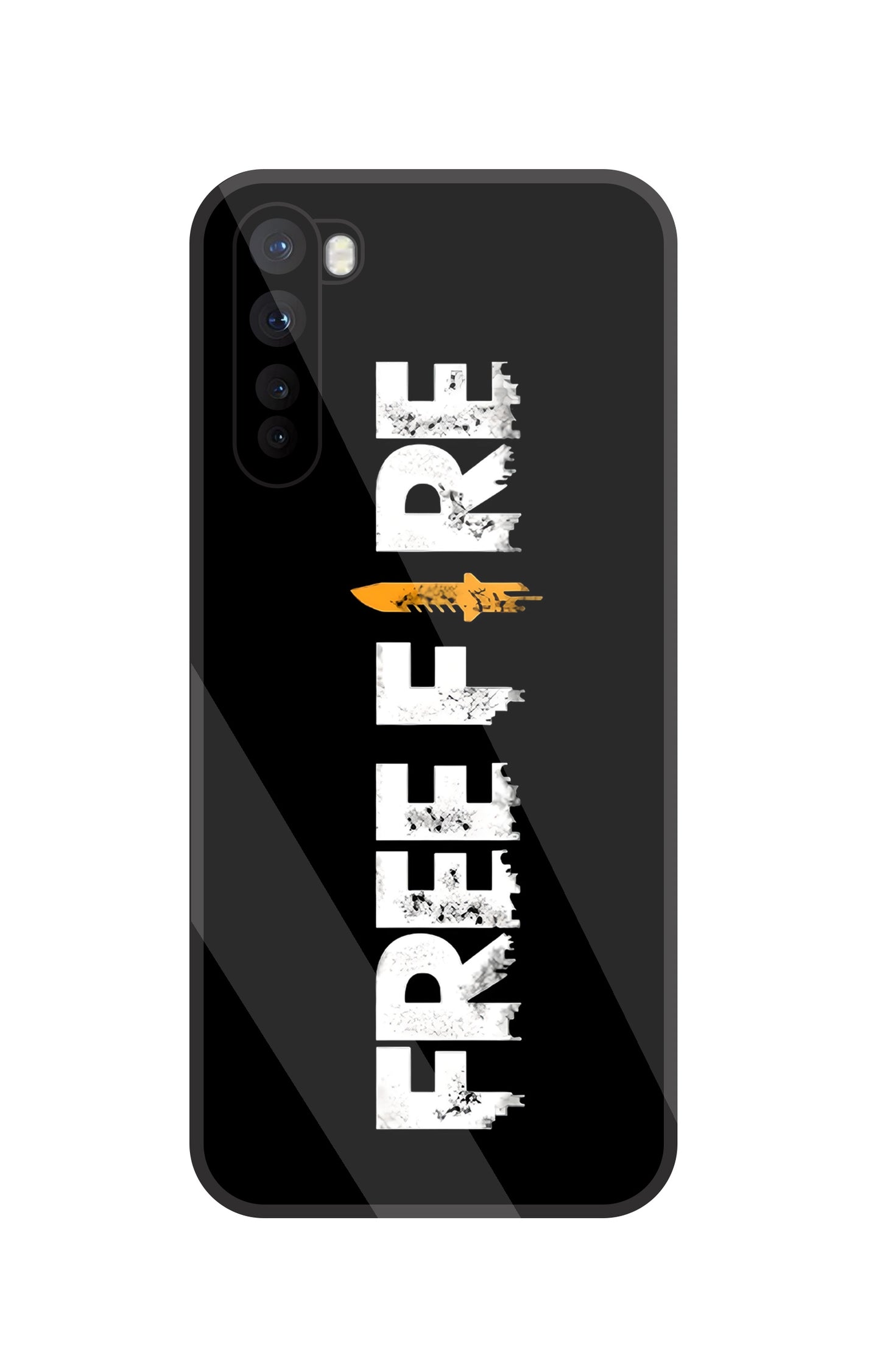Free Fire Glass Case For OnePlus Nord