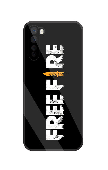 Free Fire Glass Case For OnePlus Nord
