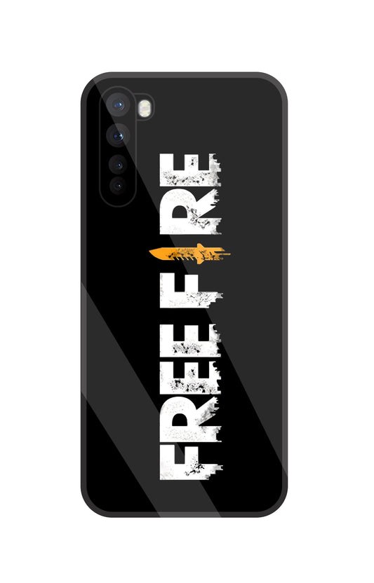 Free Fire Glass Case For OnePlus Nord
