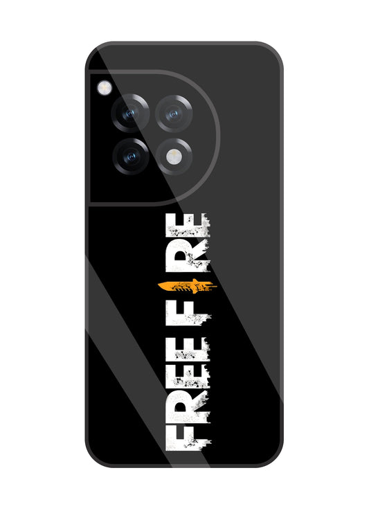 Free Fire Glass Case For OnePlus 12R