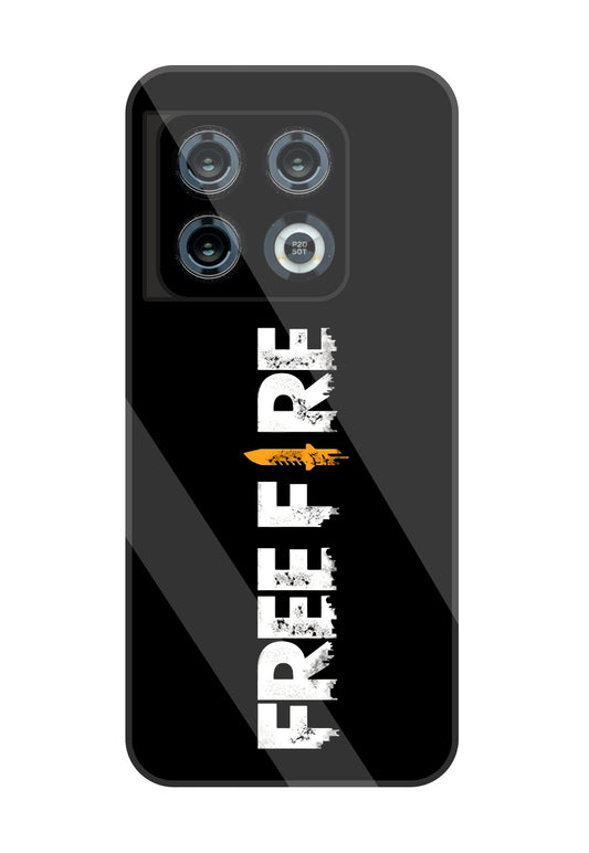 Free Fire Glass Case For OnePlus 10 Pro