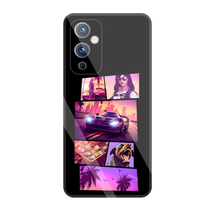 GTA 6 Glass Case For OnePlus 9