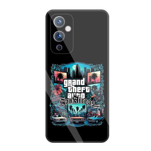GTA San Andreas Glass Case For OnePlus 9