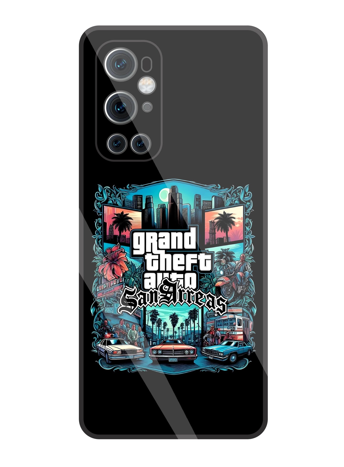GTA San Andreas Glass Case For OnePlus 9 Pro