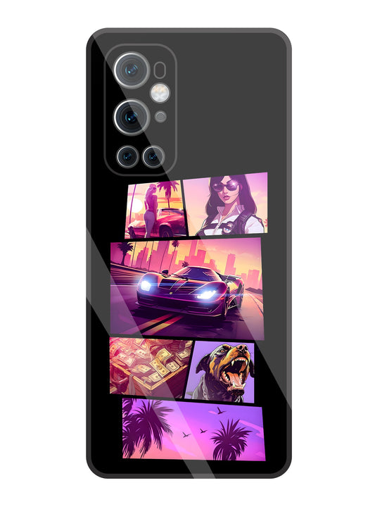 GTA 6 Glass Case For OnePlus 9 Pro