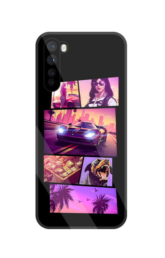 GTA 6 Glass Case For OnePlus Nord