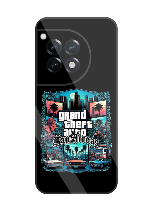 GTA San Andreas Glass Case For OnePlus 12R