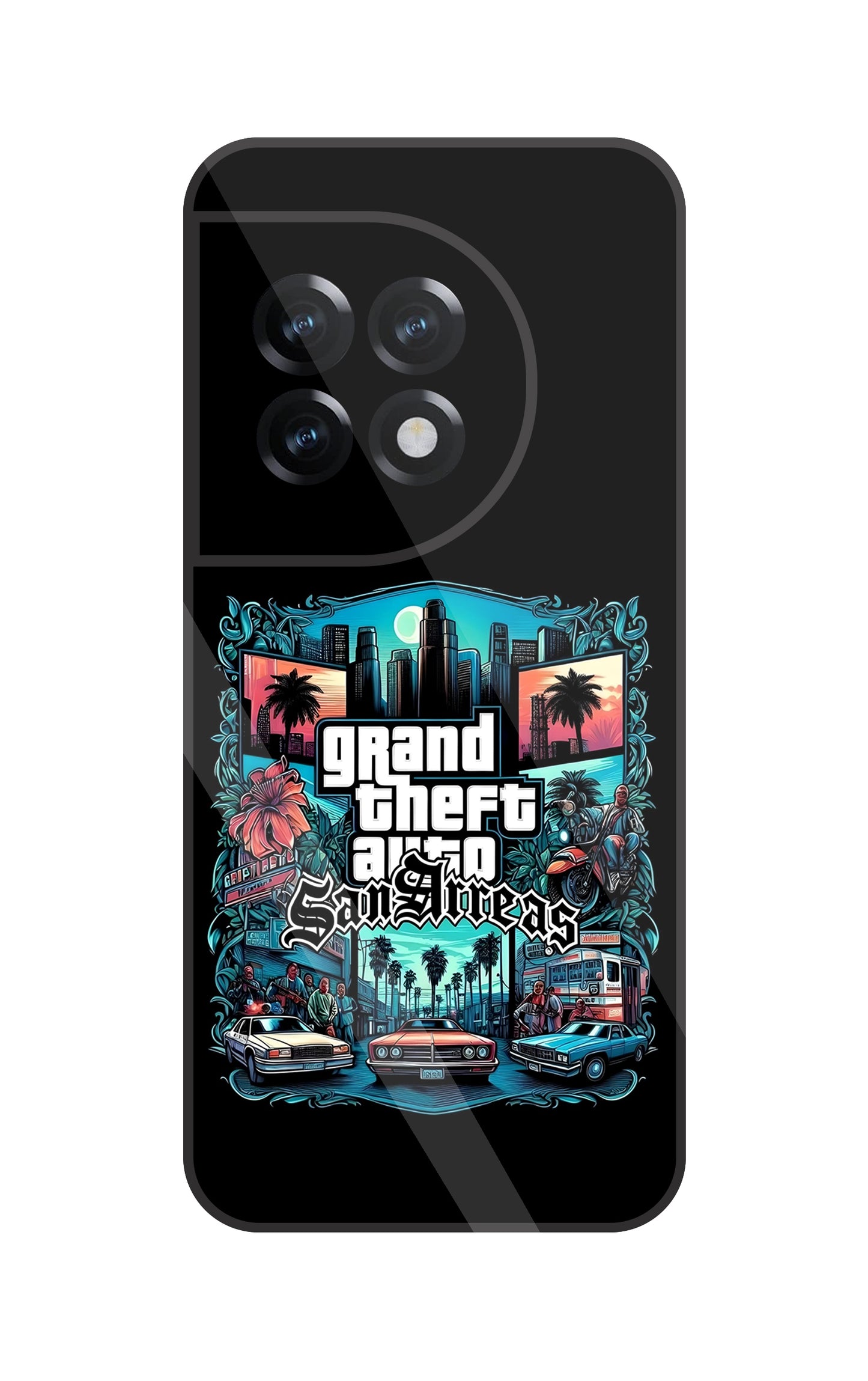GTA San Andreas Glass Case For OnePlus 11R