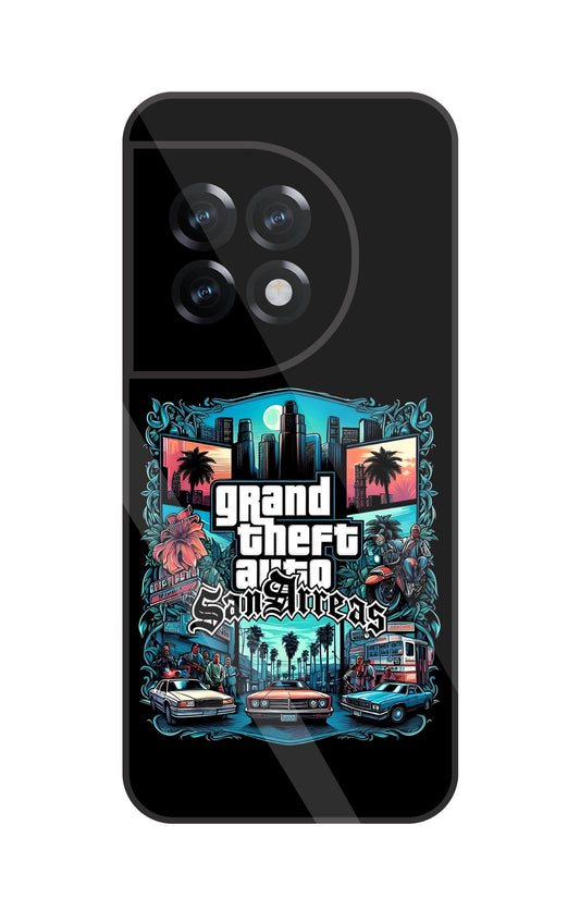 GTA San Andreas Glass Case For OnePlus 11R