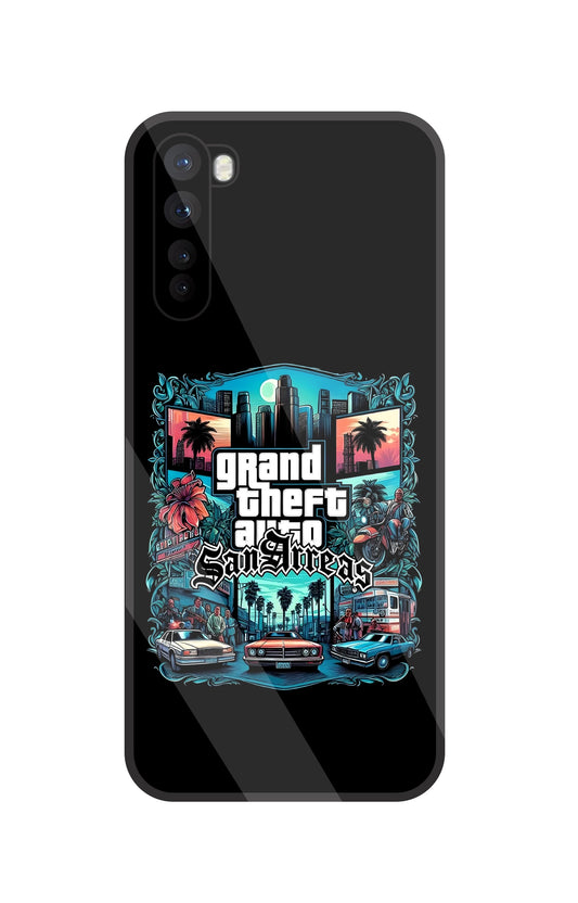 GTA San Andreas Glass Case For OnePlus Nord