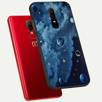 Galaxy Dream Space Glass Case displayed upright for immersive galaxy visibility and premium finish.