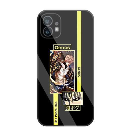 Genos Anime Glass Case For Nothing Phone 1