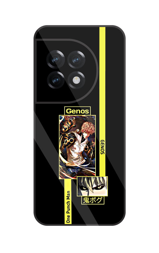 Genos Anime Glass Case For OnePlus 11R