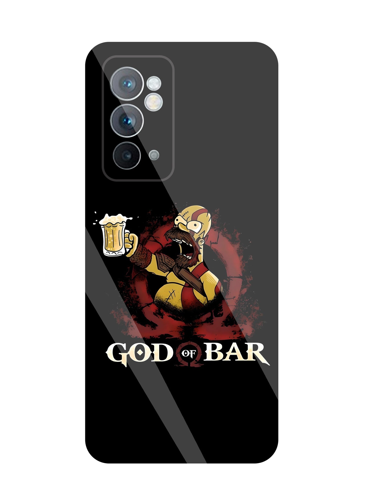 God Of Bar  Glass Case For OnePlus 9RT
