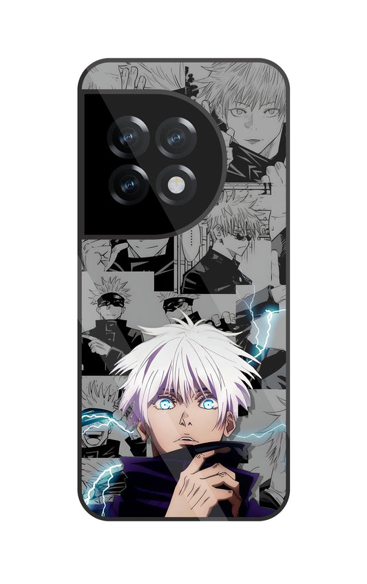 Gojo With Bolt Glass Case For OnePlus 11R