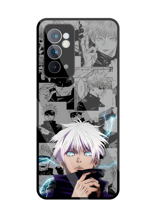Gojo with bolt  Glass Case For OnePlus 9RT