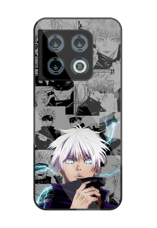 Gojo with bolt  Glass Case For OnePlus  10 Pro
