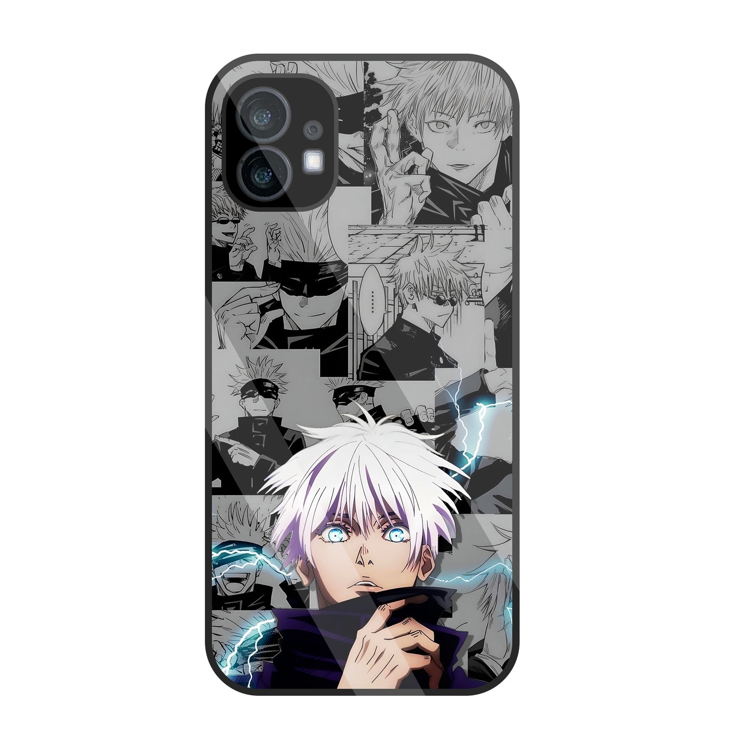 Gojo with bolt Glass Case For Nothing Phone 1