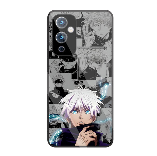 Gojo with bolt  Glass Case For OnePlus 9