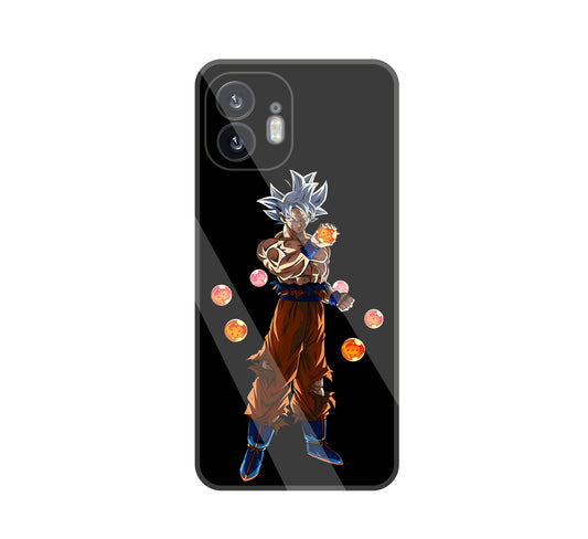 Goku With Dragon Balls Glass Case For Nothing Phone 2