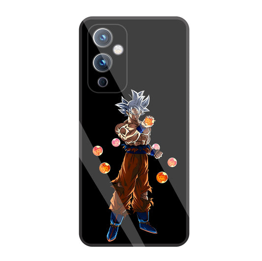 Goku With Dragon Balls Glass Case For OnePlus 9
