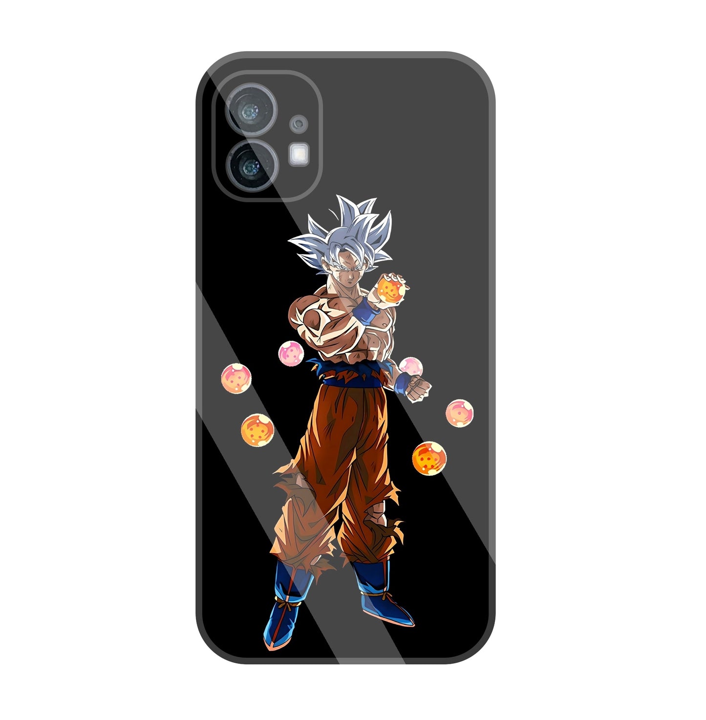 Goku With Dragon Balls Glass Case For Nothing Phone 1