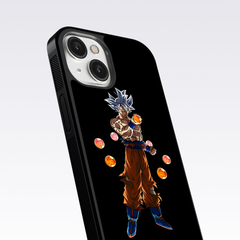 Goku With Dragon Balls Glass Case For OnePlus Nord