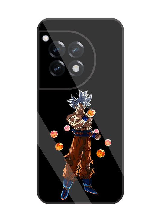 Goku With Dragon Balls Glass Case For OnePlus 12R