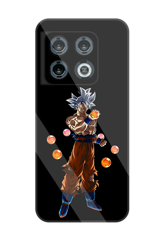 Goku With Dragon Balls Glass Case For OnePlus 10 Pro