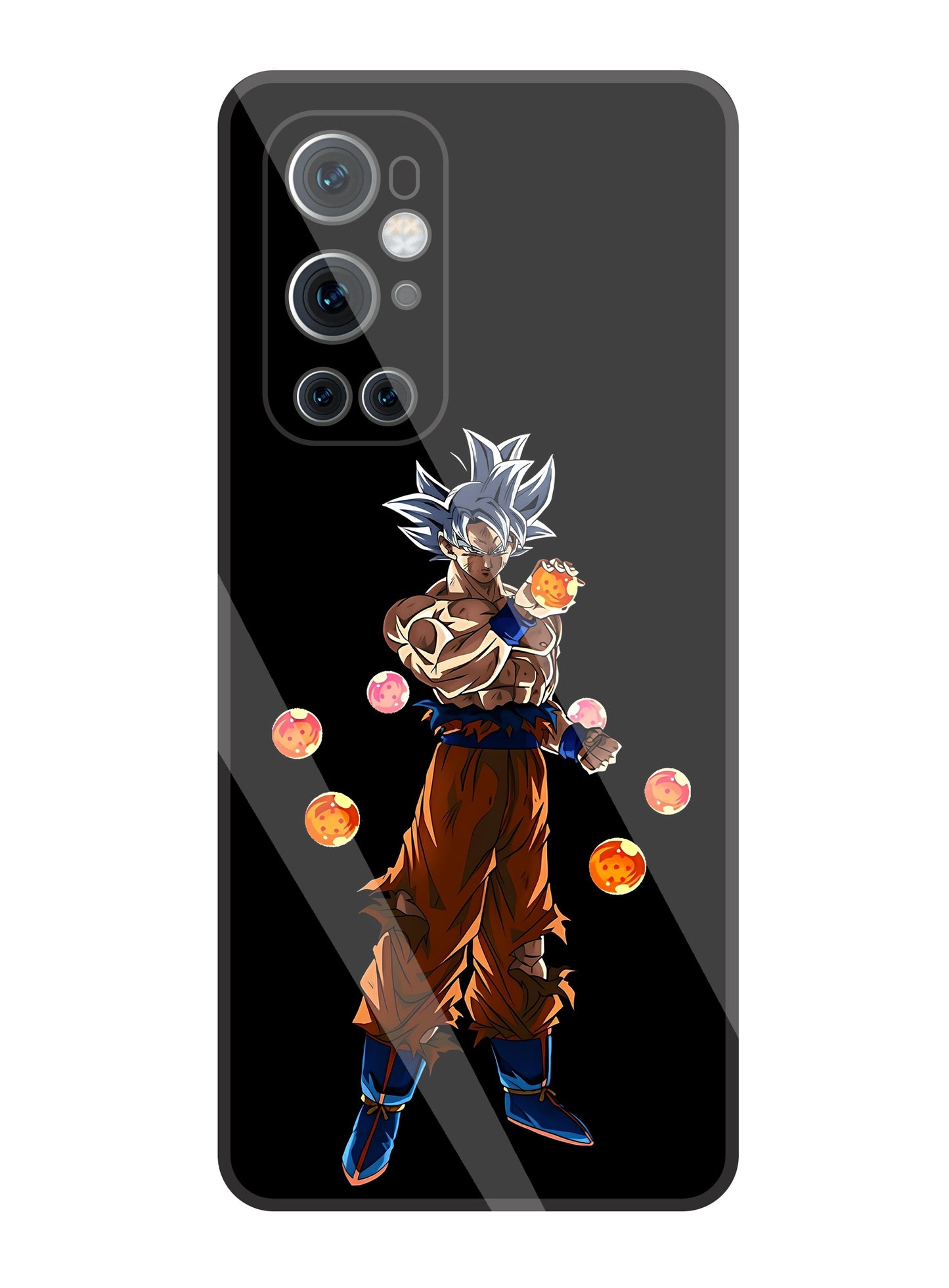 Goku With Dragon Balls Glass Case For OnePlus 9 Pro