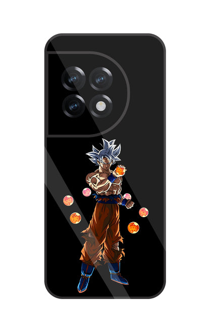 Goku With Dragon Balls Glass Case For OnePlus 11R