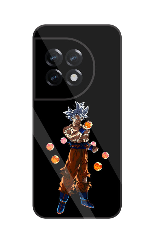 Goku With Dragon Balls Glass Case For OnePlus 11R