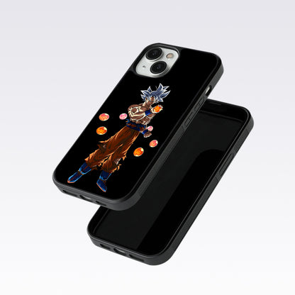 Goku With Dragon Balls Glass Case For OnePlus Nord