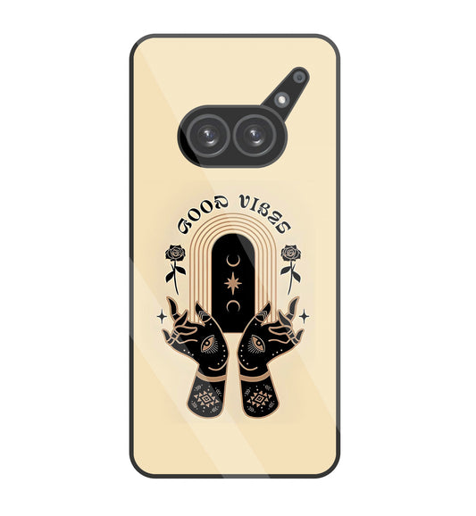 Good Vibes Hands Glass Case For Nothing Phone 2A