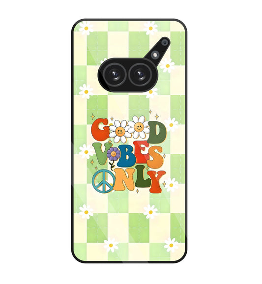 Good Vibes Only Glass Case For Nothing Phone 2A