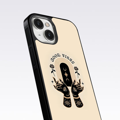 Good Vibes Hands Glass Case For OnePlus Nord