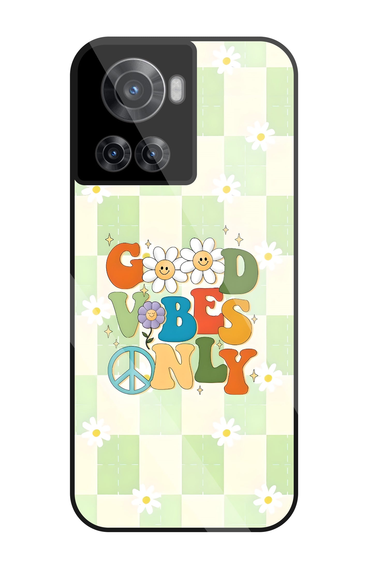 Good Vibes Only Glass Case For OnePlus 10R